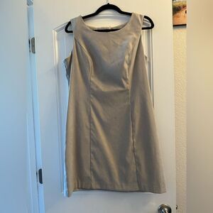 Vintage Darian Suede Beige Mini Dress